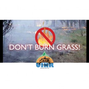 Please don't burn grass! Please don't burn grass!