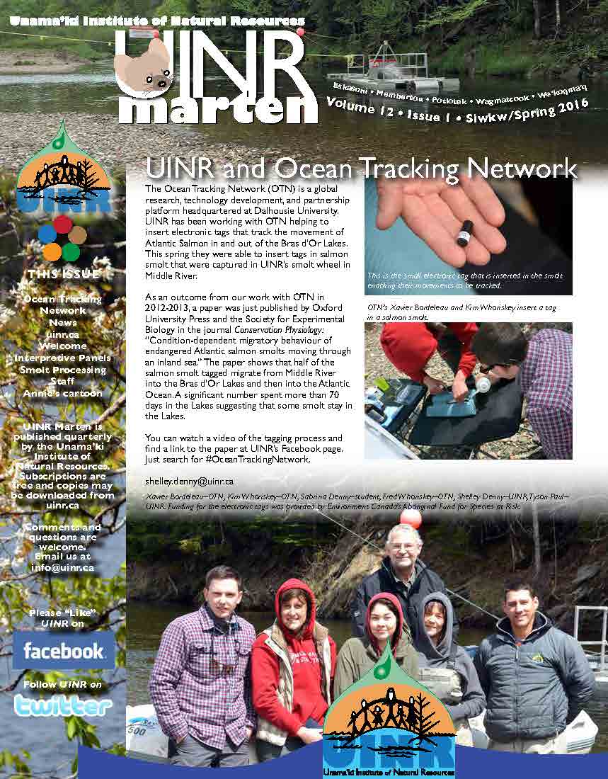 UINR Marten - Volume 10, Issue 1 - Spring 2016